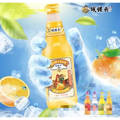 钱佬头果味汽水饮料橙子味358ml