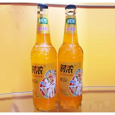 时浓橙子口味汽水瓶装330ml