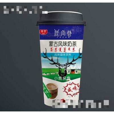 小鹿拐角手工热现泡奶茶