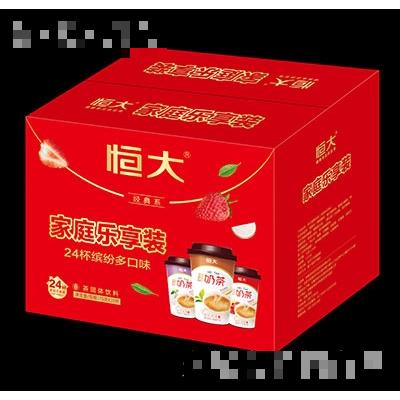 恒大家庭乐享装奶茶固体饮料装75g×24杯