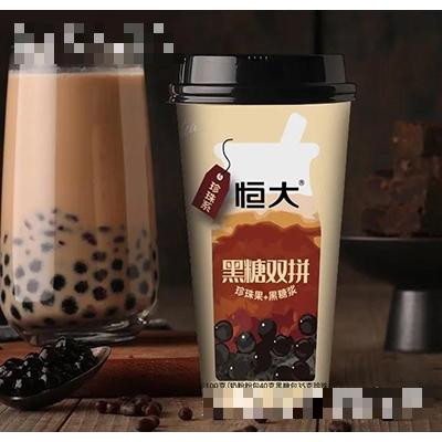 恒大黑糖双拼奶茶饮料100g