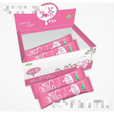 欧士多奶茶草莓味便利店装