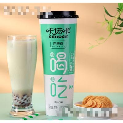 咔诺咔四季春奶茶