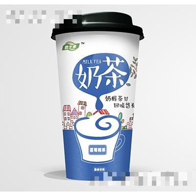 欧士多奶茶蓝莓椰果杯装