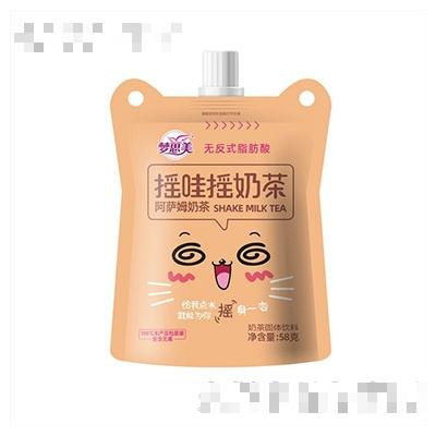 梦思美摇哇摇阿萨姆奶茶58g固体饮料