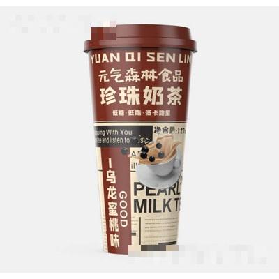 元气森林食品珍珠奶茶乌龙蜜桃味