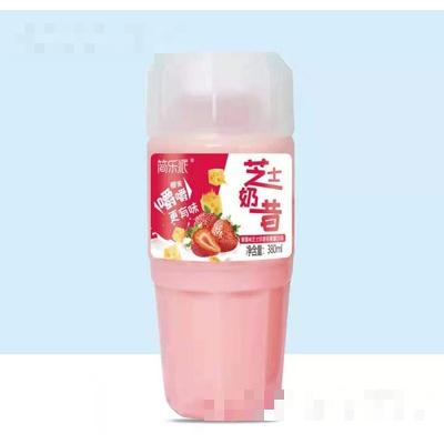 简乐派草莓味芝士奶昔380ml