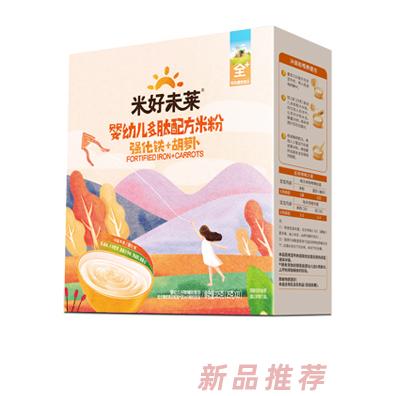 米好未莱多肽配方米粉 强化铁+胡萝卜 盒装