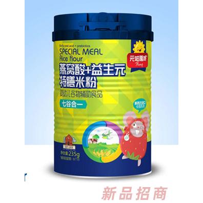 元咕隆咚燕窝酸+益生元特膳米粉-七谷合一