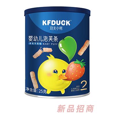 功夫小鸭婴幼儿泡芙条 草莓苹果味