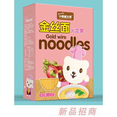 小熊威士尼金丝面 火龙果