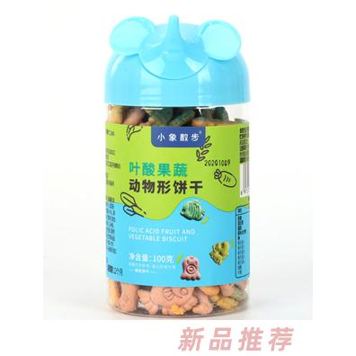 小象散步叶酸果蔬动物形饼干
