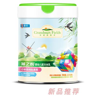 姥姥的稻田燕之酸婴幼儿配方米乳 小米核桃肽高铁 听装