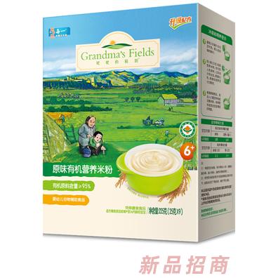 姥姥的稻田原味有机营养米粉 盒装