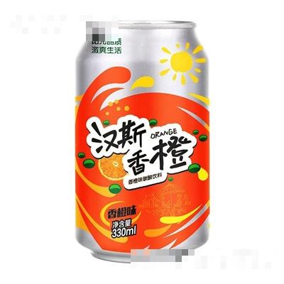 汉斯香橙味碳酸饮料310ml