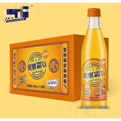 体言橙子味汽水280mlX24瓶