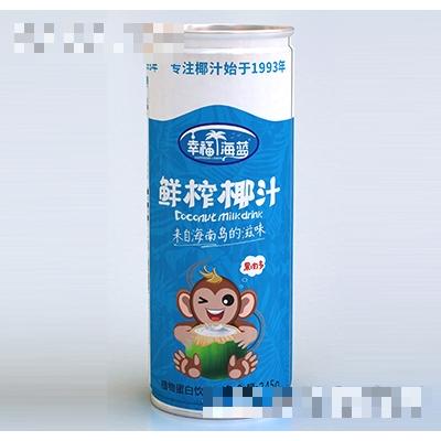 幸福海蓝鲜榨椰汁245g