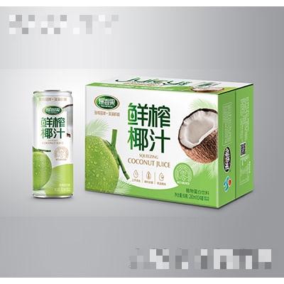 爆香果鲜榨椰汁果肉植物蛋白饮料280ml×24罐