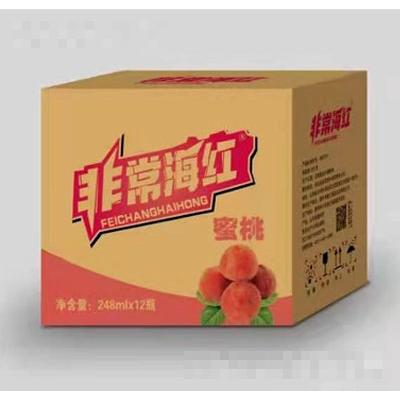 非常海红蜜桃碳酸饮料