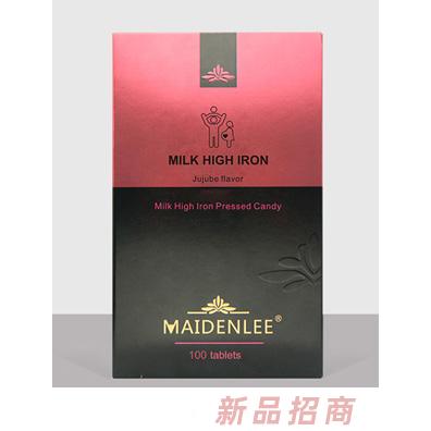 迈盾力红枣味牛奶高铁压片糖果100片