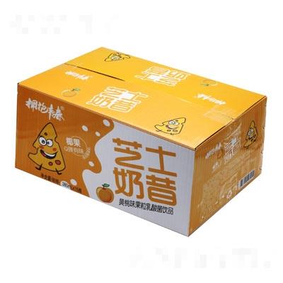 拥抱青春芝士奶昔黄桃味果粒乳酸菌饮品380mlX15