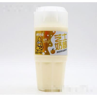 拥抱青春芝士奶昔黄桃味果粒乳酸菌饮品