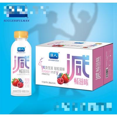 强人“减”系列奶昔酸奶饮品混合莓