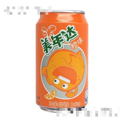 美年达橙味罐装330ml
