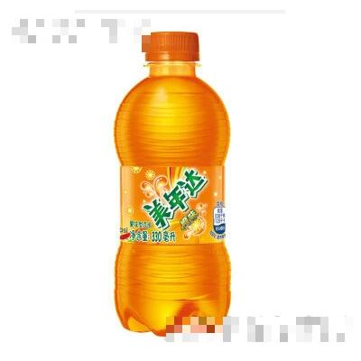 美年达橙味330ml