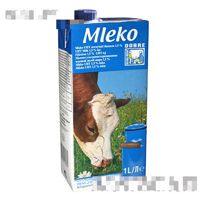 白牧场低脂1L牛奶