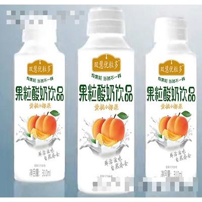 双慧优粒多果粒酸奶黄桃+椰果310ml