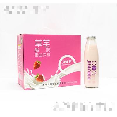 加满多草莓酸奶蛋白饮料800mlx6瓶