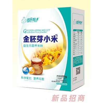 倍乐妈咪金胚芽小米营养米粉（益生元）盒装