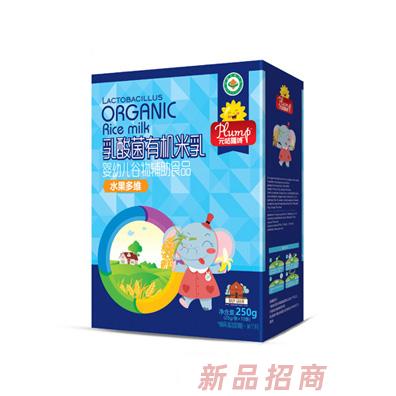 元咕隆咚乳酸菌有机米乳-水果多维盒装