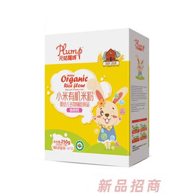 元咕隆咚小米有机米粉-铁锌钙盒装