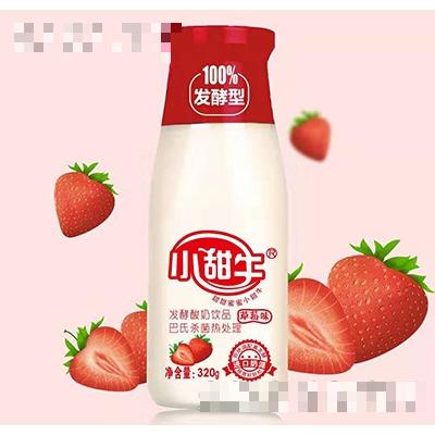 小甜牛发酵酸奶草莓味320g
