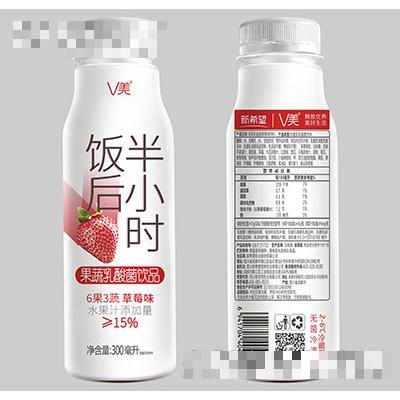 新希望V美饭后半小时果蔬乳酸菌草莓味300ml