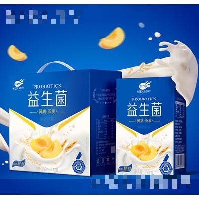 三剑客益生菌黄桃燕麦酸奶250mlx12