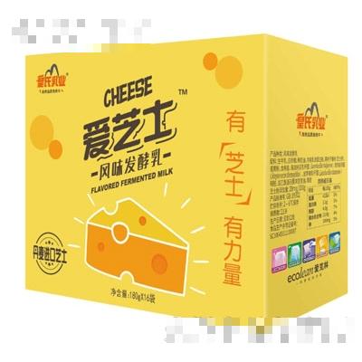 皇氏爱芝士风味发酵乳180gX16