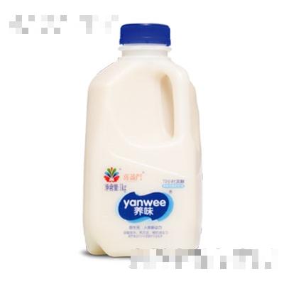 喜盈门养味发酵型酸奶桶装原味1kg