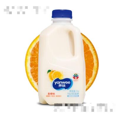 喜盈门养味发酵型酸奶桶装香橙味1kg