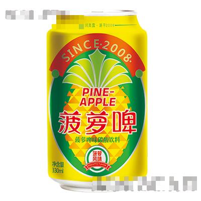 天润真露菠萝啤味碳酸饮料330ml