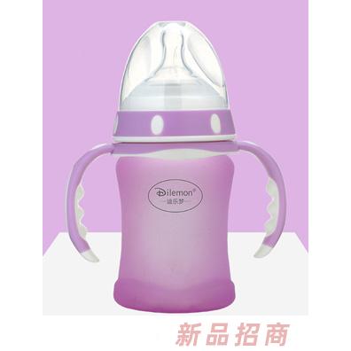 迪乐梦高鹏硅玻璃奶瓶5046紫色