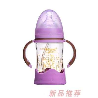 迪乐梦高鹏硅玻璃奶瓶5011紫色