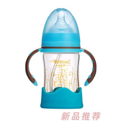 迪乐梦高鹏硅玻璃奶瓶5011蓝色
