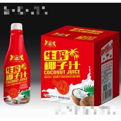 喜庆装果肉椰子汁1.25kgx6瓶
