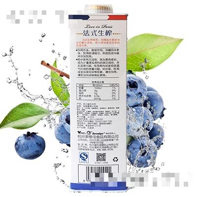 多维佳法式鲜榨椰汁饮料背面1L