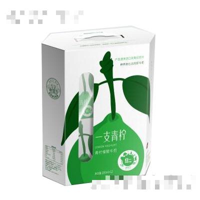归一一支青柠青柠酸牛奶200mlx12盒