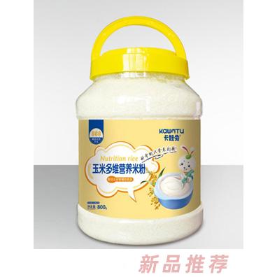 卡娃兔营养米粉-玉米多维桶装800g