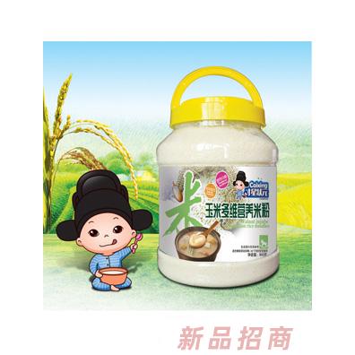 才星状元营养米粉-玉米多维透明桶装